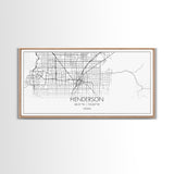 Henderson City Map, Nevada Map, Map Art, Minimalist Art, Wall Art, Canvas Art, Office Art, Cabin Gifts, Hanging Wall Décor, Trendy Wall Art