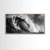 Skull and Crossbones Pirate Surfer - Pirate Surf - Mancave Decor - Office Decor - Pirate Surfer