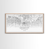 Kansas City Map, Missouri Map, Map Art, Modern Art, Wall Art, Canvas Art, Country Wall Art, Farmhouse Wall Décor, Gift For Couples, Room Art