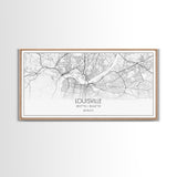 Louisville City Map, Kentucky Map, Map Art, Modern Art, Wall Art, Canvas Art, Aesthetic Room Décor, Wall Art Home Décor, Birthday Gift