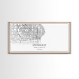 Milwaukee City Map, Wisconsin Map, Map Art, Minimalist Wall Art, Wall Art, Canvas Art, Country Home Art, Girl Room Décor, College Décor