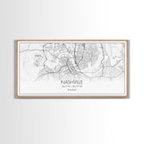 Nashville City Map, Tennessee Map, Map Art, Minimalist Wall Art, Wall Art, Canvas Art, Music Lover Gift, Country Décor, Landscape Wall Art