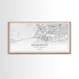 Sacramento City Map, California Art, Map Print, Minimalist Wall Art, Wall Art, Canvas Art, Large Wall Art, Room Décor, Office Prints