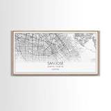 San Jose City Map, California Art, Map Print, Modern Wall Art, Wall Art, Canvas Art, Modern Office Art, Above Bed Décor, Prints Wall Art
