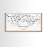Santa Clarita City Map, California Art, Map Print, Modern Wall Art, Wall Art, Canvas Art, Best Friend Gifts, Family Room Art, Home Décor
