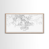 Singapore City Map, Singapore Art, Map Print, Modern Wall Art, Wall Art, Canvas Art, Asian Wall Art, Home Décor Prints, Over Bed Wall Décor