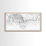 Tacoma City Map, Washington Art, Map Print, Modern Wall Art, Wall Art, Canvas Art, Gift For The Home, Farmhouse Wall Décor, City Wall Art