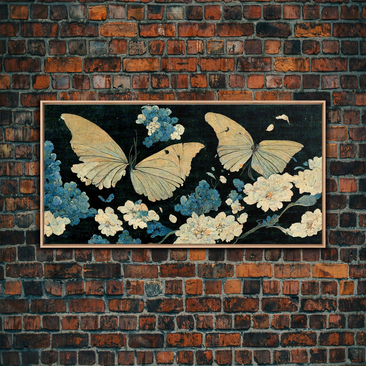 Butterfly canvas part, beautiful butterfly wall art, wall art for girls, living room art, guest room art