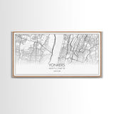 Yonker City Map, New York Art, Map Print, Modern Wall Art, Wall Art, Canvas Art, Landscape Art Print, Hostess Gift, Bookshelf Décor, Prints