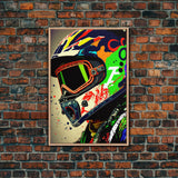 Motorcycle wall art framed print, Motorcycle poster print, MotoGP art, Motorcycle gifts, Motorcycle gift, Biker gift ready to hang print