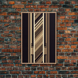Art Deco Wall art, Framed Canvas Print, Art Deco, Gold art, Framed painting, Geometric art, Beautiful art, Lines art, Guest room art