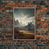 Arizona wall art, canvas print, desert, rocks, mountains, steppes, cool nature wall decor