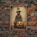 Spooky Decor, Halloween Wall Art, Horror Art Print, Dark Art, Canvas Wall Print, Wall Art, Vertical Print, Room Decor, Home Wall Decor,