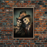 Dark Fantasy, Goth Wall Art, Gothic Wall Decor, Spooky Art, Creepy Wall Art, Canvas Print, Wall Art, Vertical Print, Home Decor, Room Decor