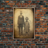 Skeleton Wall Art, Dark Art, Horror Decor, Weird Art Print, Creepy Wall Art, Canvas Print, Wall Art, Vertical Print, Home Decor, Wall Decor