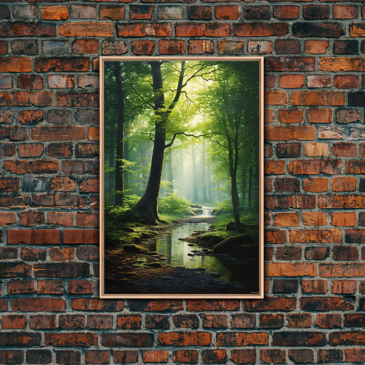 Forest Wall Art, Nature Inspired Art, Trees Art, Canvas Print, Wall Art, Vertical Print, Engagement Gift, Camper Wall Decor, Bedroom Prints