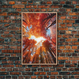 Fall Wall Art, Trees Art Print, Nature Wall Art, Canvas Print, Wall Art, Vertical Art, Nature Lover Gift, Modern Office Art, Living Room Art