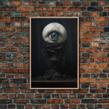 The Eye, Gothic Victorian Horror Art, Cosmic Horror, Framed Canvas Canvas Print, Halloween Decor
