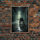 The Abandoned Asylum, Halloween Wall Art, Scary Wall Art, Canvas Print, Wall Hanging, Portrait Art, Horror Home Decor, Dorm Room Art