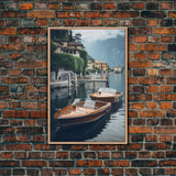 Speed Boat, River Wall Art, Canvas Print, Wall Hanging, Portrait Art, Lake House Wall Art, Best Friend Gifts, Living Room Prints, RV Decor
