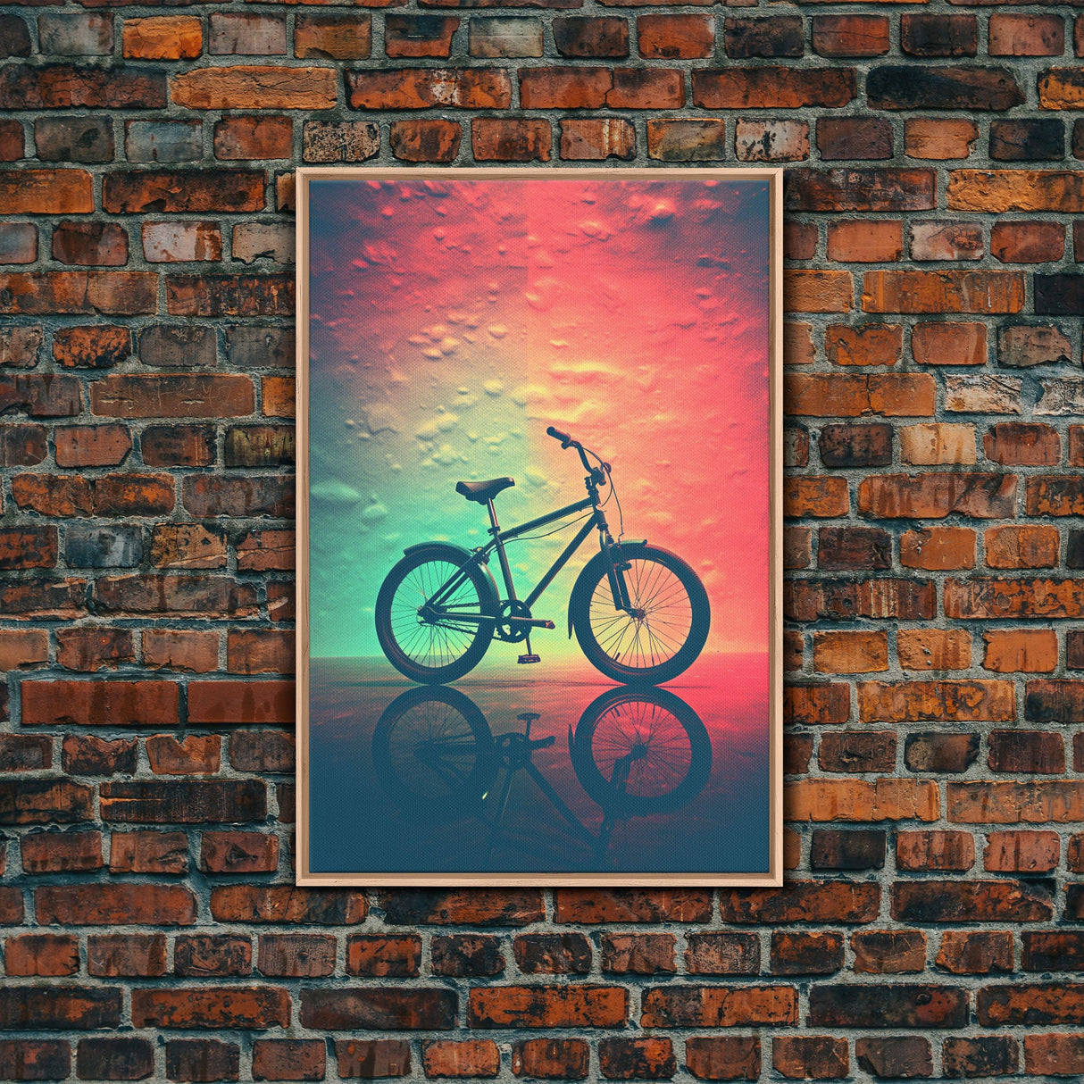 Retro 1980s Bike Canvas Print, Bicycle Art, Framed Wall Art, Fine Art Photography Print, Retro Inspired Wall Decor, Man Cave Art, Office Art