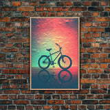 Retro 1980s Bike Canvas Print, Bicycle Art, Framed Wall Art, Fine Art Photography Print, Retro Inspired Wall Decor, Man Cave Art, Office Art