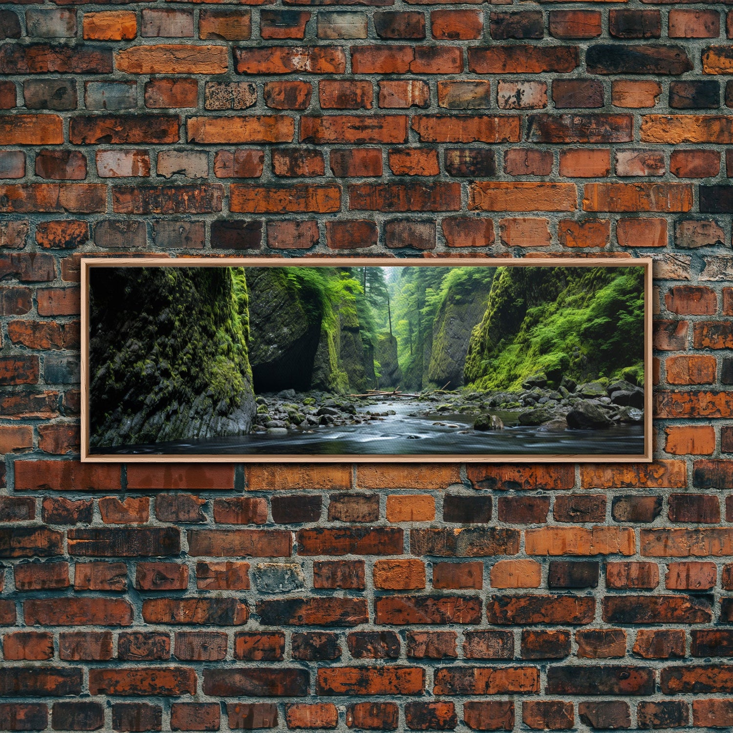 Panoramic Print of Oneonta Gorge Columbia River Extra Large Wall Art, Panoramic Wall Art, Panoramic Landscape Print, Landscape Photography