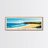 Bells Beach, Australia Panoramic Beach Print, Vacation Gift, Australia Wall Art, Beach Painting, Beach Decor, Beach Painting