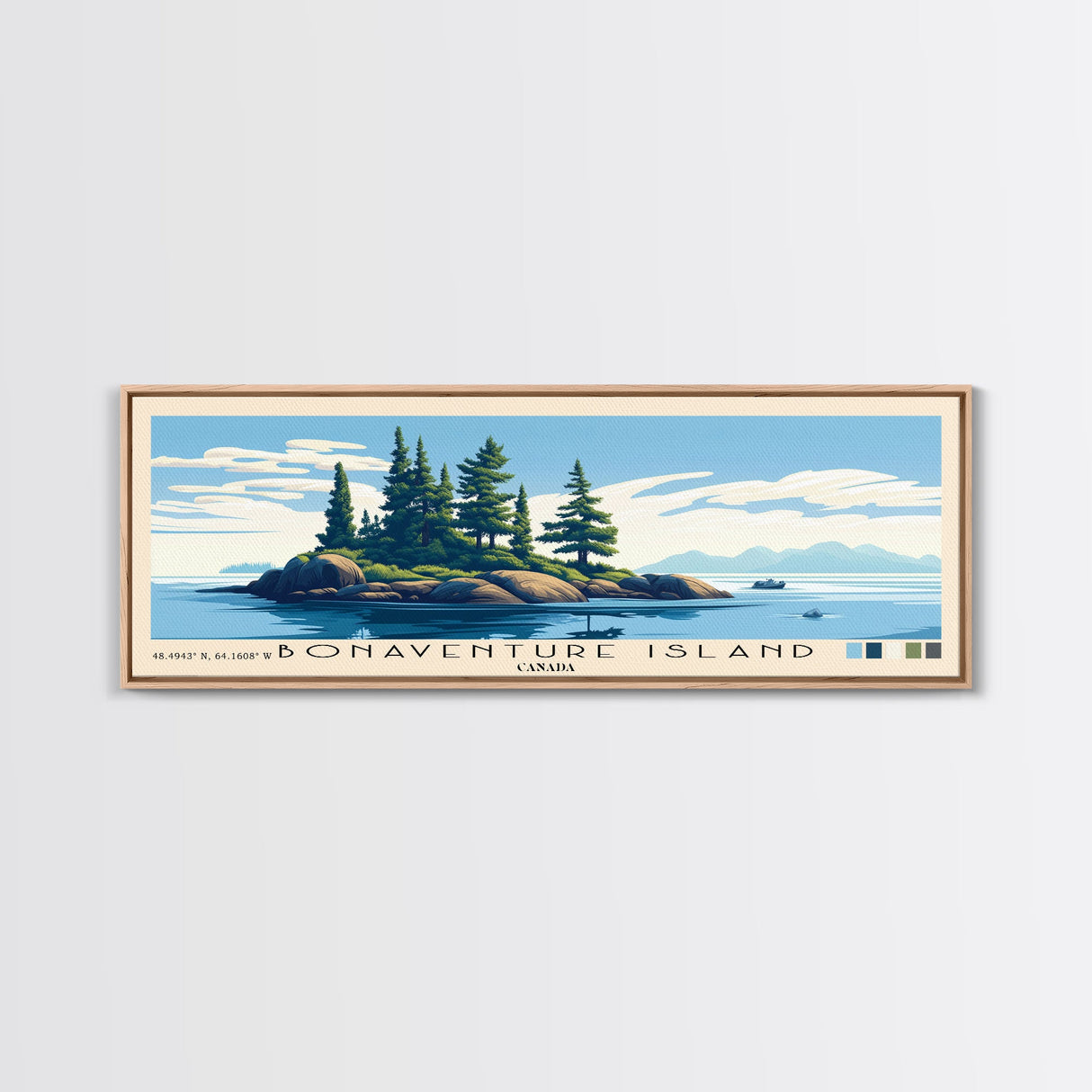 Bonaventure Island, Canada Panoramic Print, Vacation Gift, Canada Wall Art, Vacation Wall Art, Vacatation Memories, Beach Decor, Beach Or Lakehouse Art