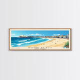 Bondi Beach, Sydney, Australia Panoramic Print, Vacation Gift, Sydney, Australia Wall Art, Beach Painting, Beach Decor, Beach Or Lakehouse Art