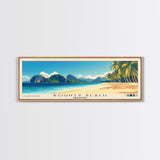 Bounty Beach, Philippines Panoramic Beach Print, Vacation Gift, Philippines Wall Art, Beach Painting, Beach Decor, Beach Painting