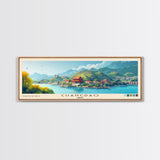 Changdao, China Panoramic Print, Vacation Gift, China Wall Art, Vacation Wall Art, Vacatation Memories, Beach Decor, Beach Or Lakehouse Art