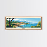 Corsica, France Panoramic Print, Vacation Gift, France Wall Art, Beach Painting, Beach Decor, Beach Or Lakehouse Art