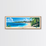 Cozumel, Mexico Panoramic Print, Vacation Gift, Mexico Wall Art, Beach Painting, Beach Decor, Beach Or Lakehouse Art