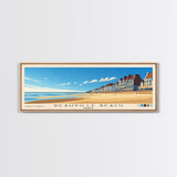 Deauville Beach, France Panoramic Print, Vacation Gift, France Wall Art, Vacation Wall Art, Vacatation Memories, Beach Decor, Beach Or Lakehouse Art