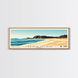 Fraser Island, Australia Panoramic Print, Vacation Gift, Australia Wall Art, Vacation Wall Art, Vacatation Memories, Beach Decor, Beach Or Lakehouse Art