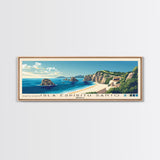 Isla Espíritu Santo, Mexico Panoramic Beach Print, Vacation Gift, Mexico Wall Art, Framed Canvas Print, Framed Beach Painting