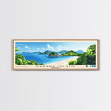 Kanawa Island, Indonesia Panoramic Beach Print, Vacation Gift, Indonesia Wall Art, Beach Painting, Beach Decor, Beach Painting