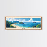 Koh Phayam, Thailand Panoramic Print, Vacation Gift, Thailand Wall Art, Beach Painting, Beach Decor, Beach Or Lakehouse Art