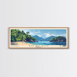 Pulau Weh, Indonesia Panoramic Print, Vacation Gift, Indonesia Wall Art, Beach Painting, Beach Decor, Large Wall Art, Wood Frame Art