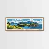 Secret Beach, Belize Panoramic Print, Vacation Gift, Belize Wall Art, Beach Painting, Beach Decor, Beach Or Lakehouse Art