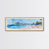 Kallithea Greece Travel Art, City Art, Framed Canvas Print or Metal Wall Art, Europe Travel Poster, Panoramic Wall Art, Extra Wide Wall Art