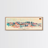 Karlovac Croatia Travel Art, City Art, Framed Canvas Print or Metal Wall Art, Europe Travel Poster, Panoramic Wall Art, Extra Wide Wall Art