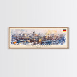 Khmelnytskyi Ukraine Travel Art, City Art, Framed Canvas Print or Metal Wall Art, Europe Travel Poster, Panoramic Wall Art, Extra Wide Wall Art