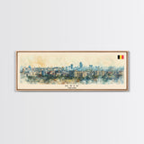 Kyiv Ukraine Wall Art, Panoramic Travel Poster, Panoramic Framed Canvas Print, City Wall Art, Wall Hanging Home Decor, Travel Art