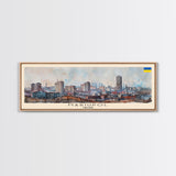 Mariupol Ukraine Wall Art, Panoramic Travel Poster, Panoramic Framed Canvas Print, City Wall Art, Wall Hanging Home Decor, Travel Art