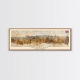 Newport United Kingdom Travel Print Wall Art, Panoramic City Art, Travel Art, Wall Decor, Vacation Gift, Framed Canvas Print Or Metal Art