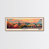 Perm Russia Travel Art, City Art, Framed Canvas Print or Metal Wall Art, Europe Travel Poster, Panoramic Wall Art, Extra Wide Wall Art