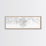 Panoramic Huntsville City Map, Alabama Art, Map Print, Minimalist Wall Art, Canvas Art, Housewarming Gift, Street Map Art, Closing Gift