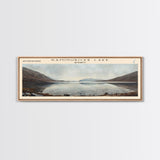 Kaminuricek Lake Qamanirjuaq Lake Framed Canvas Print, Panoramic Lake House Decor, Wall Art, Travel Poster, Serene Lake Painting, Nature Art